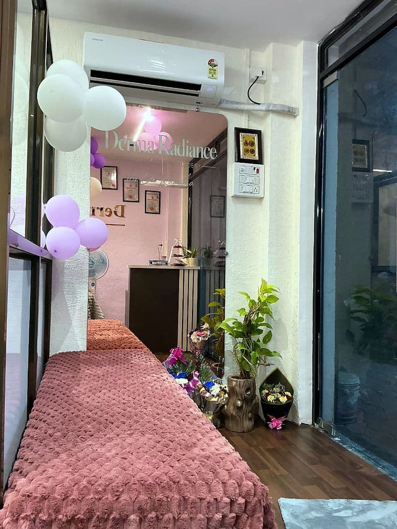 Inside the entrance, looking towards reception