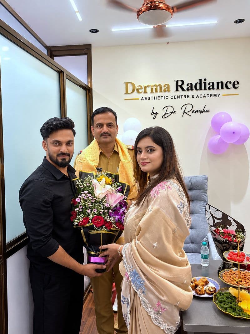 Flowers for Dr. Ramsha at the grand opening